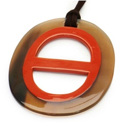 Buffalo Horn Lacquer Pendant Jewelry