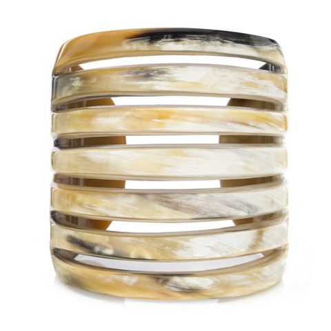 Lacquered Horn Bangle Bracelet