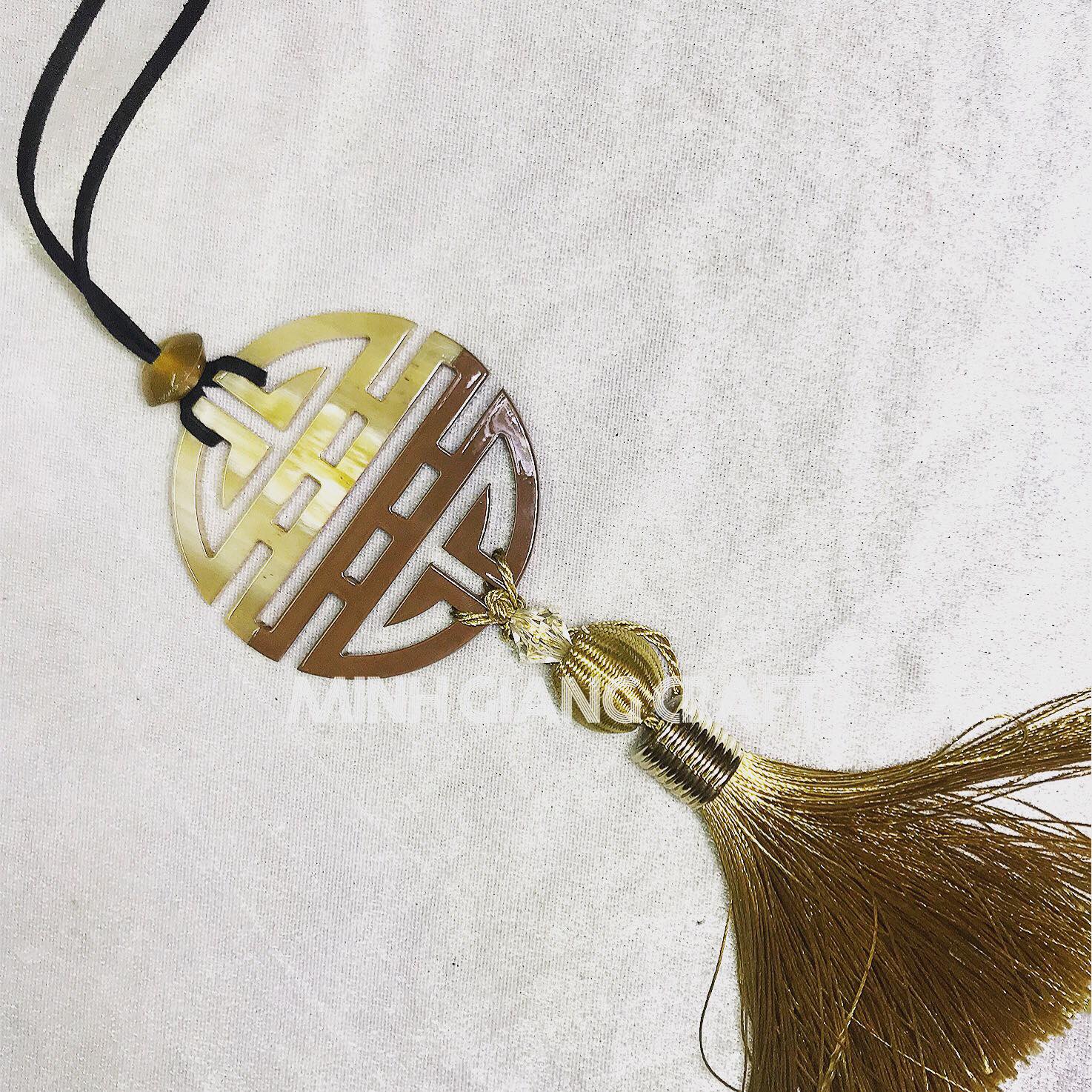 Buffalo Horn Lacquer Pendant Jewelry