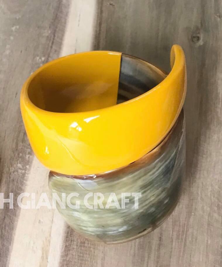 Lacquered Horn Bangle Bracelet