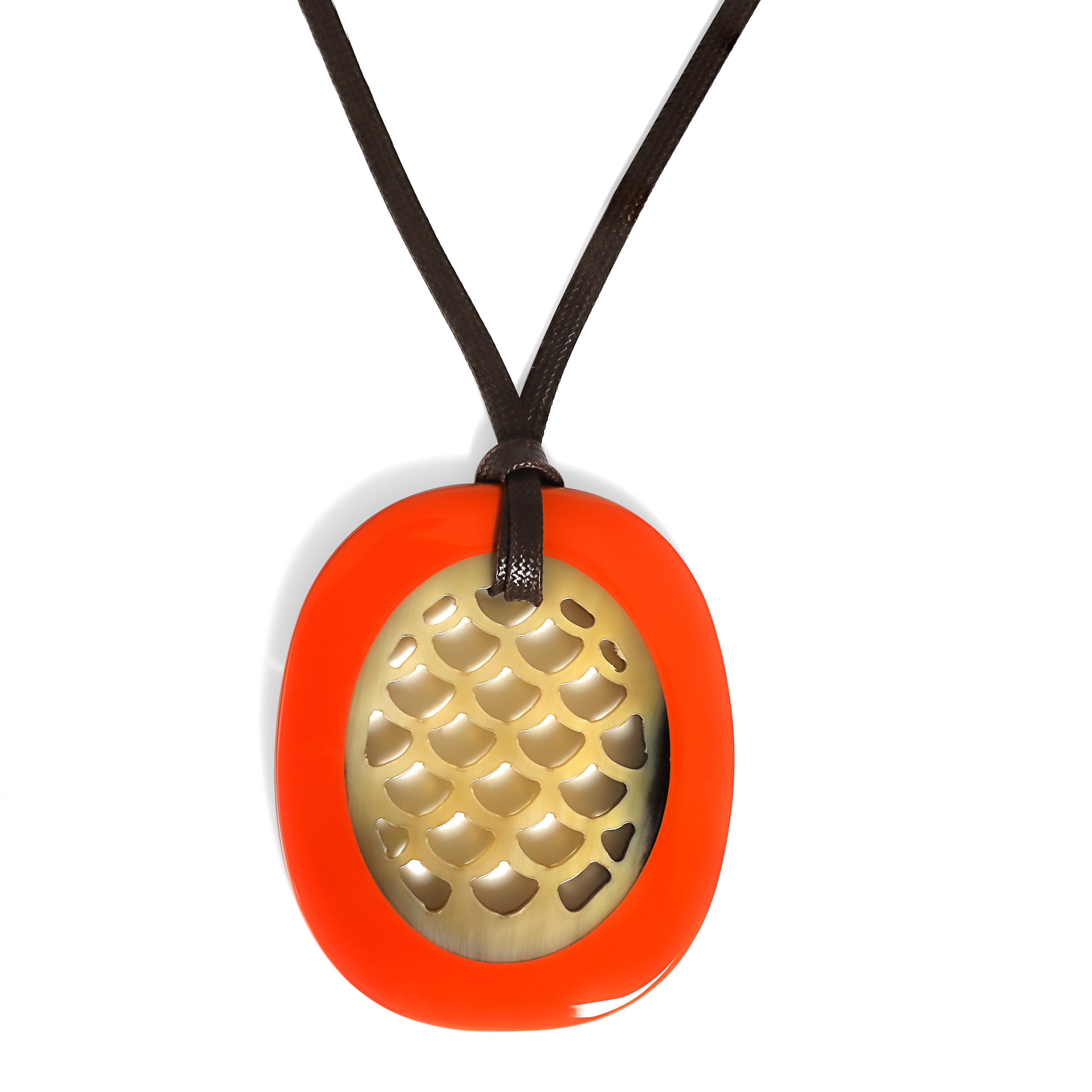 Buffalo Horn Lacquer Pendant Jewelry