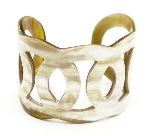 Lacquered Horn Bangle Bracelet