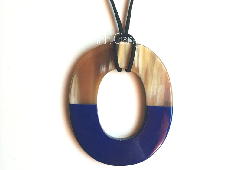 Buffalo Horn Lacquer Pendant Jewelry