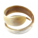 Lacquered Horn Bangle Bracelet